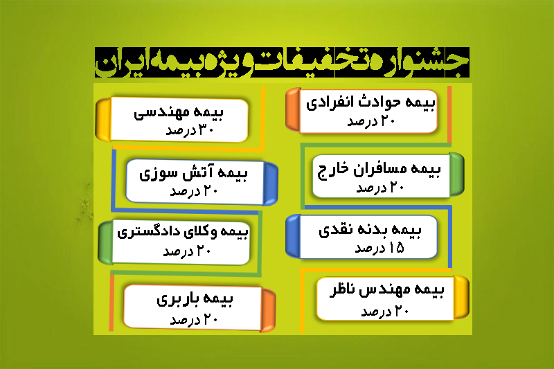 جشنواره تخفیفات ویژه بیمه ایران